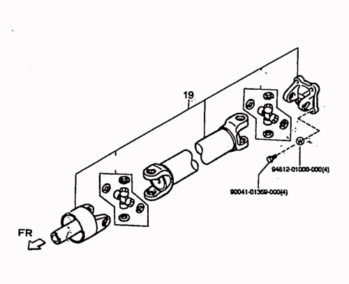 Cardan shaft rear Truck